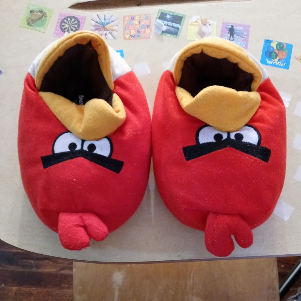 Angry Bird house slippers size 2/3